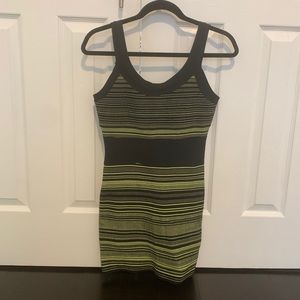 Herve Leger striped bandage dress